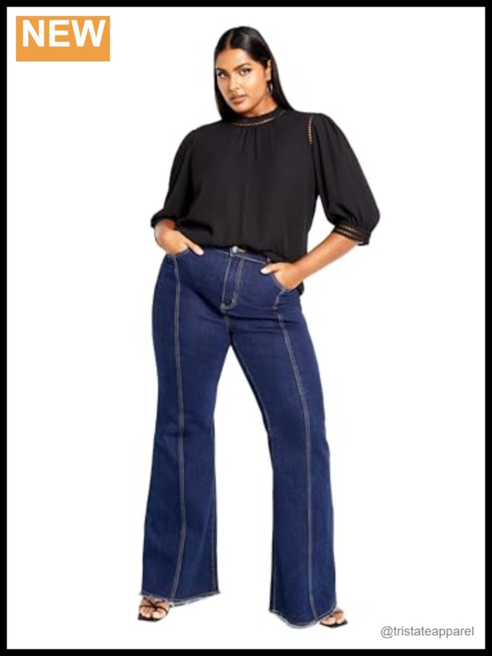 City Chic Plus Size Ruffled Neckline Blouse